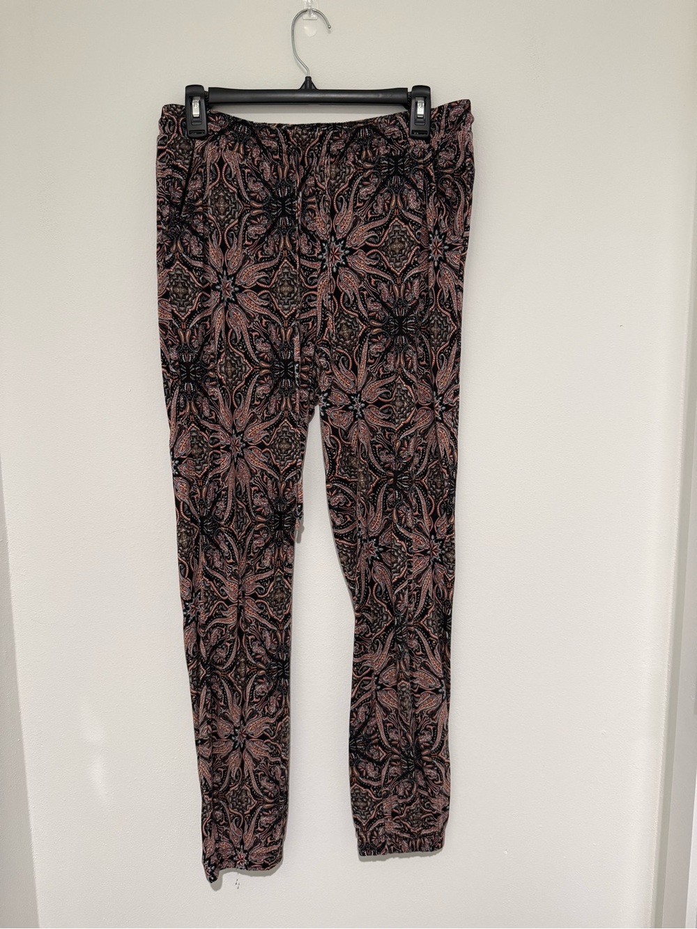 Women’s Pink and Black Patterned Bottoms
